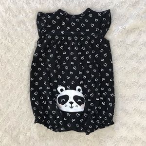 Carter’s Snap Front Romper Panda Bear Bum 6M